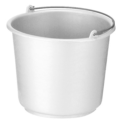 Stabiler Eimer 12 L - Weiss